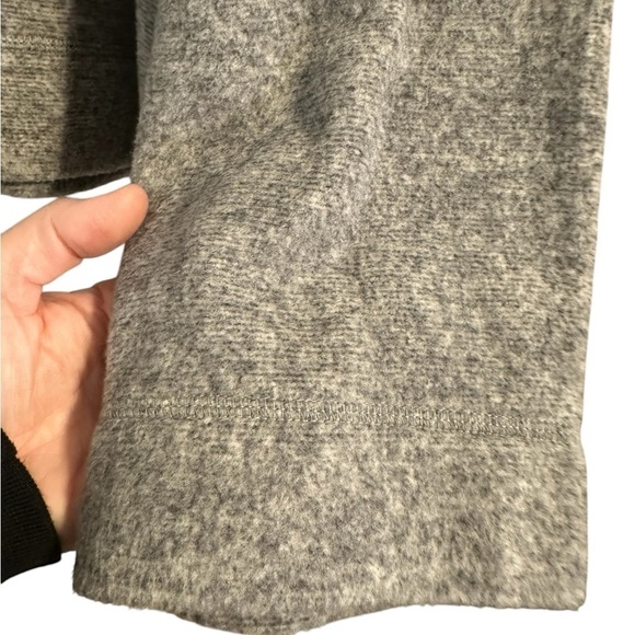 J Jill Oversized Cropped Fuzzy Cozy Sweater Gray Grey Size XLP Minimalist Soft - Picture 8 of 9
